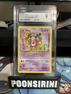 Mr Mime 013/034 - Trading Card Game Classic Collection CGC Mint 9 - Image 1