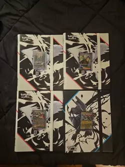 Pokemon (1) Black Bolt & (3) White Flare BINDERS 4 Cards Included! - Image 1