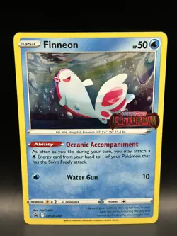 Stamped Finneon SWSH240 - Pokemon Sword & Shield Black Star Promo Card - NM - Image 1