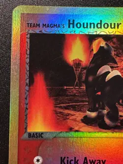 Team Magma's Houndour 63/95 Magma vs Aqua Pokemon Card Reverse Holo Foil Rare LP - Image 3