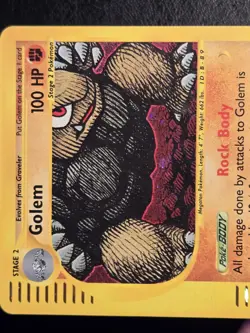Golem 14/165 - Holo Rare (Expedition Base Set) - Moderately Played Pokemon Card - Image 4