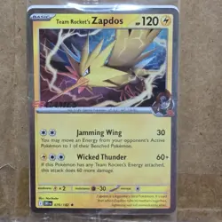 POKEMON - Team Rocket's Zapdos Destined Rival EB Games Exclusive Promo Card ×2 - Image 3