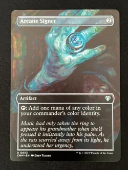 1x MTG Arcane Signet (Borderless) - Commander Masters (CMM) #653 - Magic - Image 1