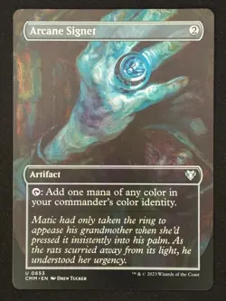 1x MTG Arcane Signet (Borderless) - Commander Masters (CMM) #653 - Magic - Image 3