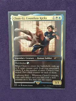 MTG Chun-Li, Countless Kicks Street Fighter Secret Lair Full Art - Secret Lair - Image 1