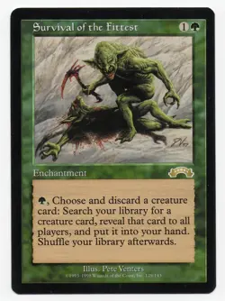 Survival of the Fittest Exodus Regular, MTG, Rare Enchantment, Near Mint - Image 1