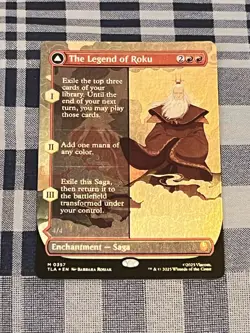 The Legend of Roku [Borderless Foil] #357 | Magic Avatar: The Last Airbender - Image 1