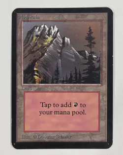 Mountain (A) Alpha LP Light Play MTG Magic The Gathering 1.2 - Image 1