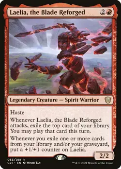Laelia, the Blade Reforged: MtG Magic the Gathering Commander 2021 Rare - Image 1
