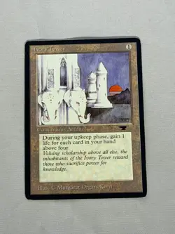 MTG Ivory Tower Antiquities Magic the Gathering - Image 1