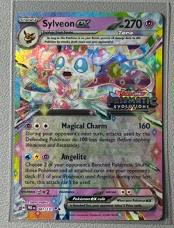 Pokemon Prismatic Evolutions Sylveon ex 041/131 Surprise Box Stamped QTY - Image 1