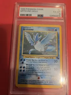 Pokemon Articuno 2/62 Fossil Holo PSA 6 - Image 3