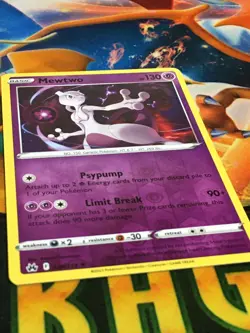 C165 POKEMON TCG CROWN ZENITH MEWTWO #059 NM-M REVERSE HOLO - Image 2