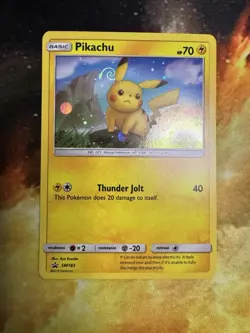 🌀Cosmos Swirl🌀 Pikachu SM183 Black Star Promo Holo Pokemon TCG Sun & Moon NM - Image 2