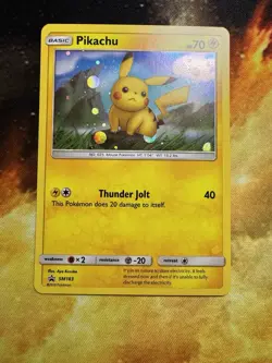 🌀Cosmos Swirl🌀 Pikachu SM183 Black Star Promo Holo Pokemon TCG Sun & Moon NM - Image 4