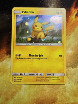 🌀Cosmos Swirl🌀 Pikachu SM183 Black Star Promo Holo Pokemon TCG Sun & Moon NM - Image 5