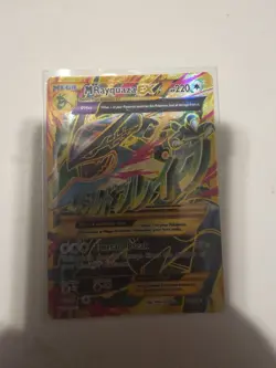 2015 Pokemon Mega Rayquaza EX Full Art 98/98 XY Ancient Origins Mint Condition - Image 1