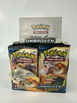 Pokemon Sun&Moon UNBROKEN BONDS Open Display Box 35 Sealed Packs 2019 Free Ship - Image 1