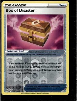 Pokemon Box of Disaster 154/196 Lost Origin Reverse Holo Uncommon - Image 1