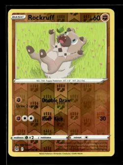 Pokemon Rockruff 109/196 Lost Origin Reverse Holo Common - Image 1