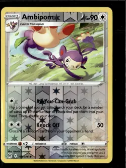 Pokemon Ambipom 145/196 Lost Origin Reverse Holo Uncommon - Image 1