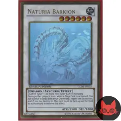 Yugioh Naturia Barkion GLD5-EN033 Gold Ghost Rare NM - Image 1