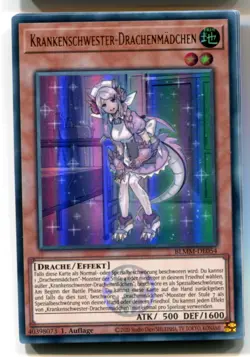 Yu-Gi-Oh! Krankenschwester Drachenmadchen Ultra Rare BLMM-DE054 - Image 1