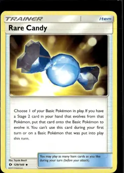 Pokemon Rare Candy 129/149 Sun Moon Base Set Non Holo Uncommon 5 Card Lot - Image 1