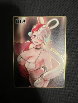 Sexy Anime Waifu Gold Goddess Story Metal Card - Image 1