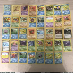 Lot Of 39 Vintage Pokemon Non Holo Cards From Fossil Set LP-HP - Image 1