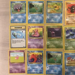 Lot Of 39 Vintage Pokemon Non Holo Cards From Fossil Set LP-HP - Image 5