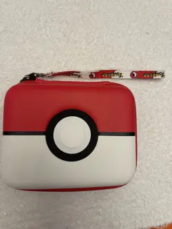 Pokemon Card Storage Case + 100 Cards with Top-Loaders - Good Used Condition - Image 1