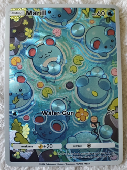 ART CARD ~ Pokemon Pocket TCG Marill Illustration Immersive Textured ~ - Image 1