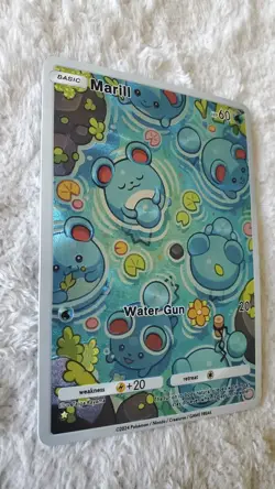 ART CARD ~ Pokemon Pocket TCG Marill Illustration Immersive Textured ~ - Image 4