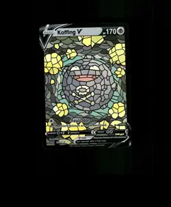Fan-ART READ DESCRIPTION BELOW HOLO Koffing Card Stained Glass Pokemon Card - Image 1