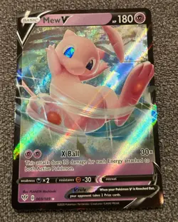 Pokemon Card Mew V 069/189 Darkness Ablaze HOLO RARE - NM - Image 1