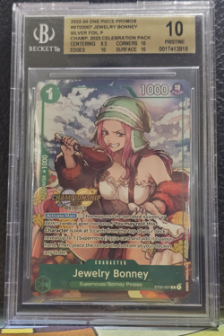 BGS 10 PRISTINE Jewelry Bonney 2023 CS Celebration Pack One Piece Card Game - Image 2