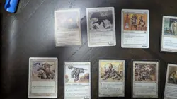 Magic: The Gathering White Lot Cards Various Sets Catapult Squad Soldiers Cleric - Image 1