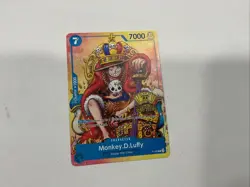 Monkey D Luffy P-043 2nd Anniversary Stamped Promo One Piece Card English LP - Image 1