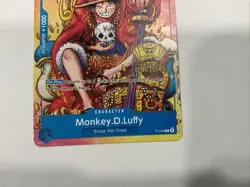 Monkey D Luffy P-043 2nd Anniversary Stamped Promo One Piece Card English LP - Image 3