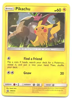 Pikachu - SM234 - Holo Black Star Promo - Sun & Moon - Pokemon Card - NM/LP - Image 1