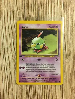 Natu 1st EDITION Neo Genesis Pokemon Card WOTC 67/111 NM - Image 1