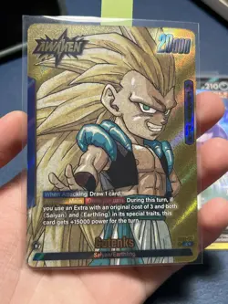 Gotenks SB02-017 Gold Leader Manga Booster 02 Dragon Ball Card English - Image 1