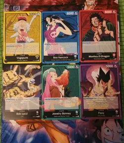 One Piece Card Game 500 Years in the Future - All 6 Leader Cards Set - Image 1