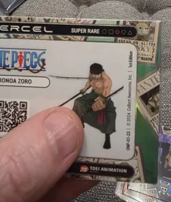 2024 One Piece CyberCel Series 1 Roronoa Zoro SUPER RARE • Unscanned * READ! - Image 4
