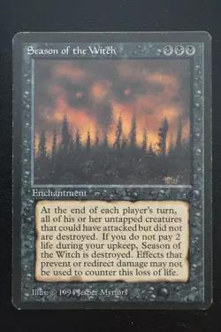 Magic The Gathering MTG SEASON OF THE WITCH The Dark MP Moderately Played - Image 1