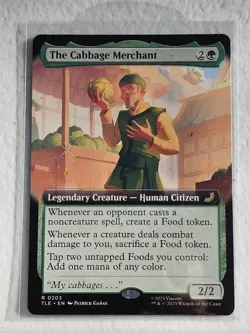 MTG The Cabbage Merchant Extended Art Non-foil R 0203 Avatar: The Last Airbender - Image 1