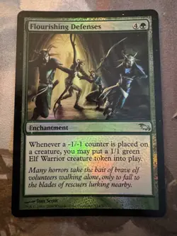Flourishing Defenses Shadowmoor Foil Played Magic the Gathering MTG - Image 1