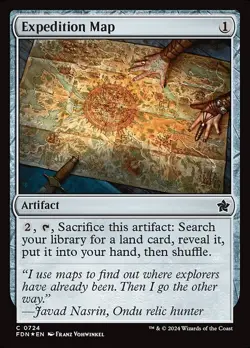 Expedition Map | MTG | FDN | NM |FOIL | #724 - Image 1