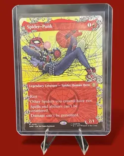 MTG Spider-Punk 210 Borderless - Marvel's Spider-Man #210 - Image 1